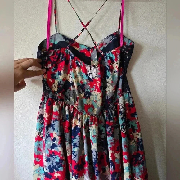 Betsy Johnson fitted cross back dress sz 10 - Picture 3 of 4